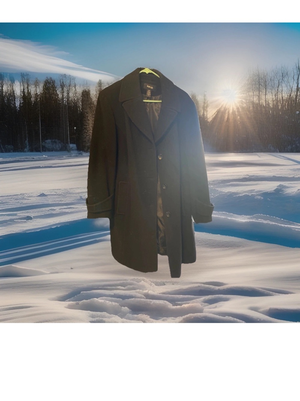 Style & Co. Black Women's Pea Coat